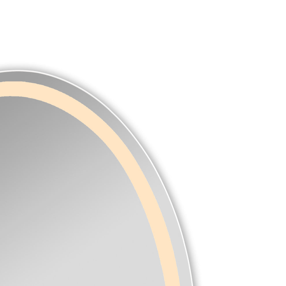 CHLOE Lighting SPECULO Back Lit LED Mirror 4000K, Warm White, 24"