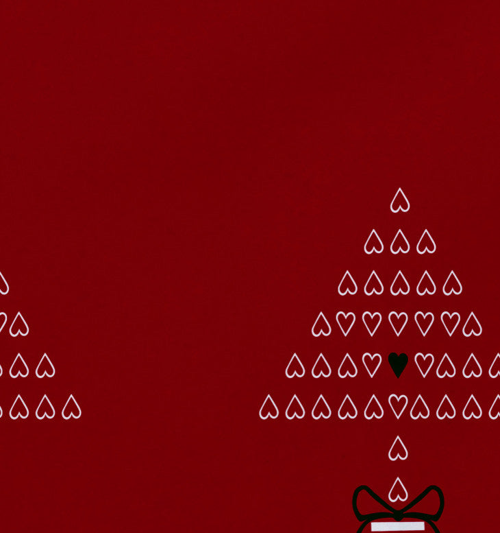 Hearty Holidays, Holiday Print Placement, Red, Set of 4