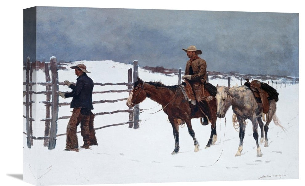"The Fall of the Cowboy" Artwork, 18" x 12"