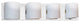 Allie 4-Light Vanity Fixture, Frosted White