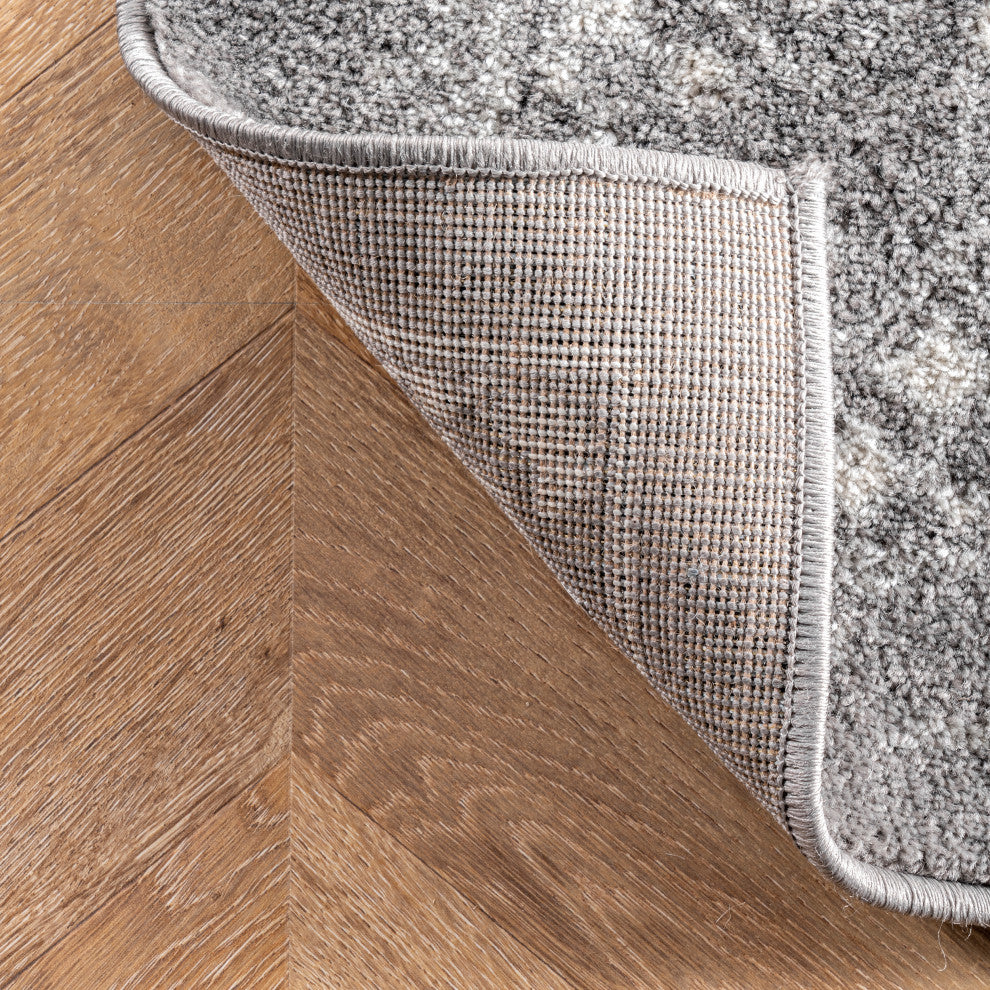 Nuloom Vintage Odell Traditional Transitional Area Rug, Grey 9'x12'