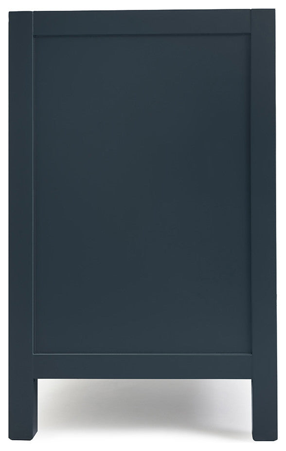 ARIEL Cambridge 36" Left Offset Single Sink Bathroom Vanity Base Midnight Blue