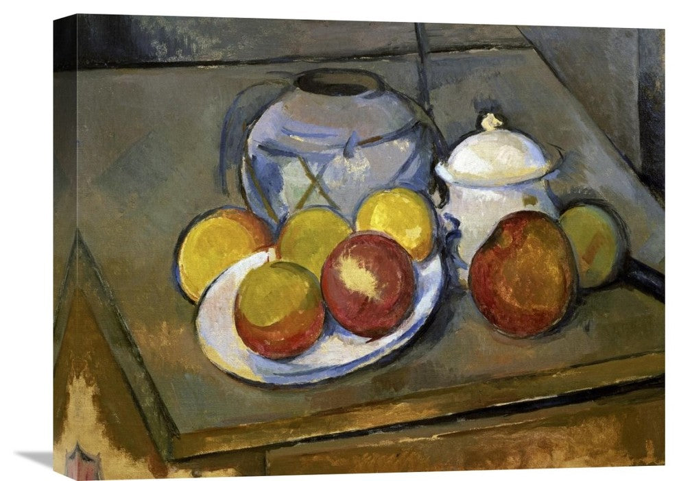 "Flawed Vase, Sugar Bowl and Apples" Artwork, 22"x17"