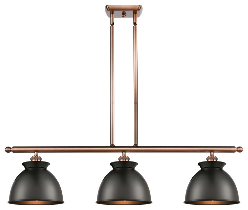 Innovations 516-3I-AC-M14-BK Adirondack 3 Light Island Light, Antique Copper