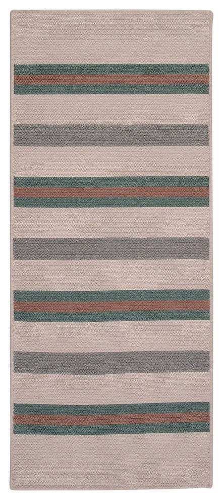 Colonial Mills Allure AL09 Juniper Stripes Area Rug, 4' Square