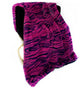 Plutus Fuchsia Black Galaxy Faux Fur Luxury Throw Blanket, Throw 60"W x 72"L