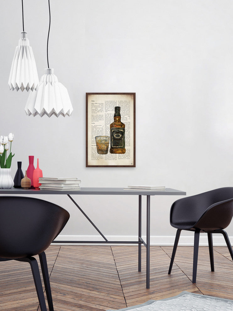 "Whisky History" Framed Painting Print, 24"x36"