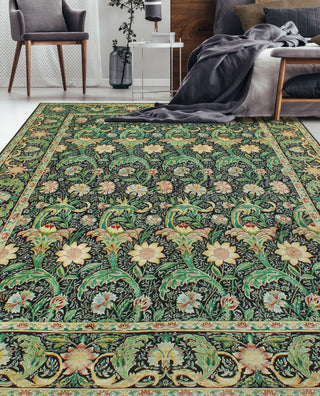 Pak-Persian Diogenes Black/Gold Rug, 9'0x12'4