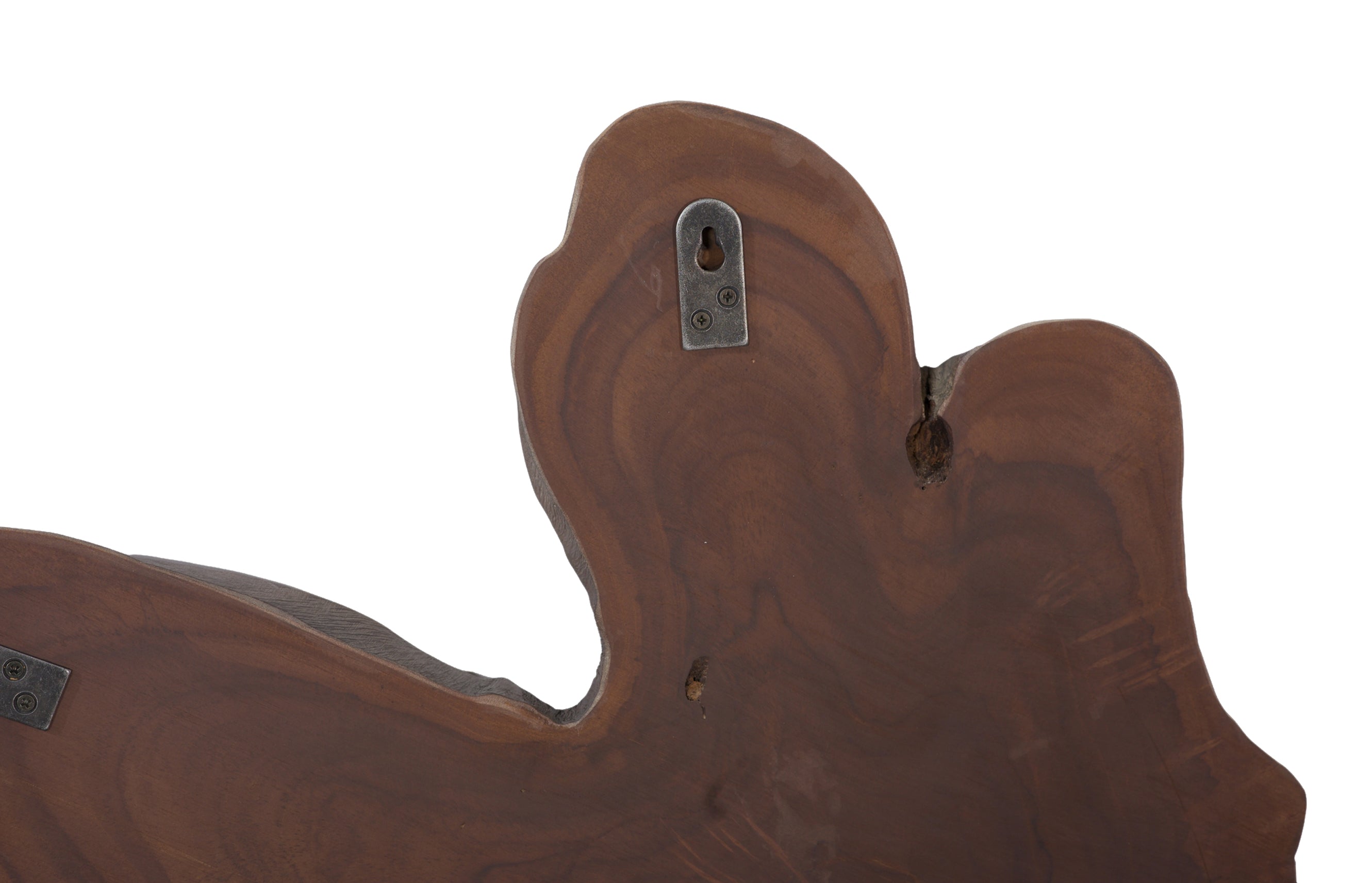 Teak Slice Wall Art, Large, Dark Gray