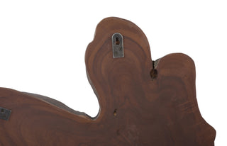Teak Slice Wall Art, Large, Dark Gray