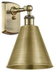 Ballston Cone Sconce, Antique Brass, LED