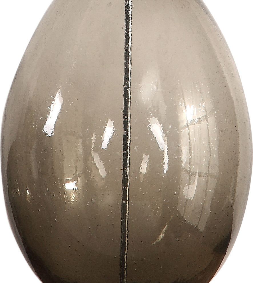 New Uttermost Saimara Charcoal Glass Lamp