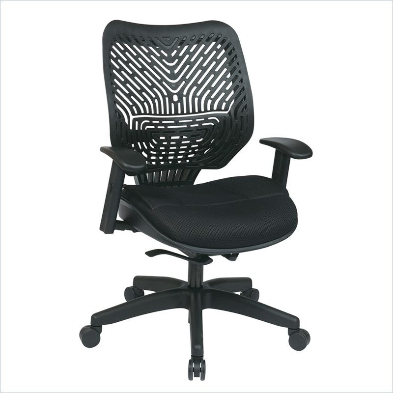 Unique Self Adjusting Spaceflex Back With Mesh Seat Managers Chair, Black