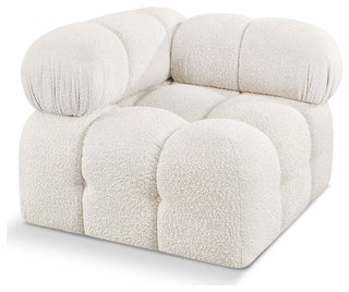 Ames Boucle Fabric Modular Chair, Cream, Corner Chair
