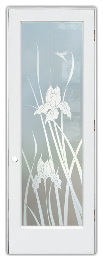 Interior Prehung Door or Interior Slab Door - Iris Hummingbird - Primed -...