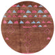 Ahgly Company Indoor Round Mid-Century Modern Area Rugs, 3' Round