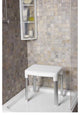 Cappadocia Height Adjustable Shower Seat for Elderly and Pregnant Women (White)