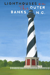"The Lighthouse" Painting Print on Wrapped Canvas, 24x36