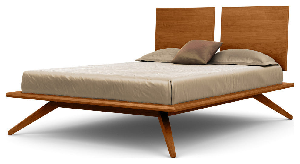 Copeland Astrid Bed With 2 Headboard Panels, Autumn Cherry, Queen