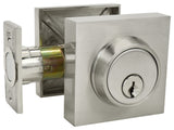 Nuk3y Hulk Deadbolt Single Cylinder, Satin Nickel, Single Cylinder
