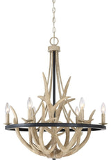Quoizel JR5006EK Six Light Chandelier Journey Earth Black