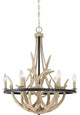 Quoizel JR5006EK Six Light Chandelier Journey Earth Black