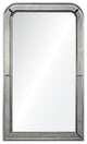 Phillipe Mirror, Distressed Silver Leaf