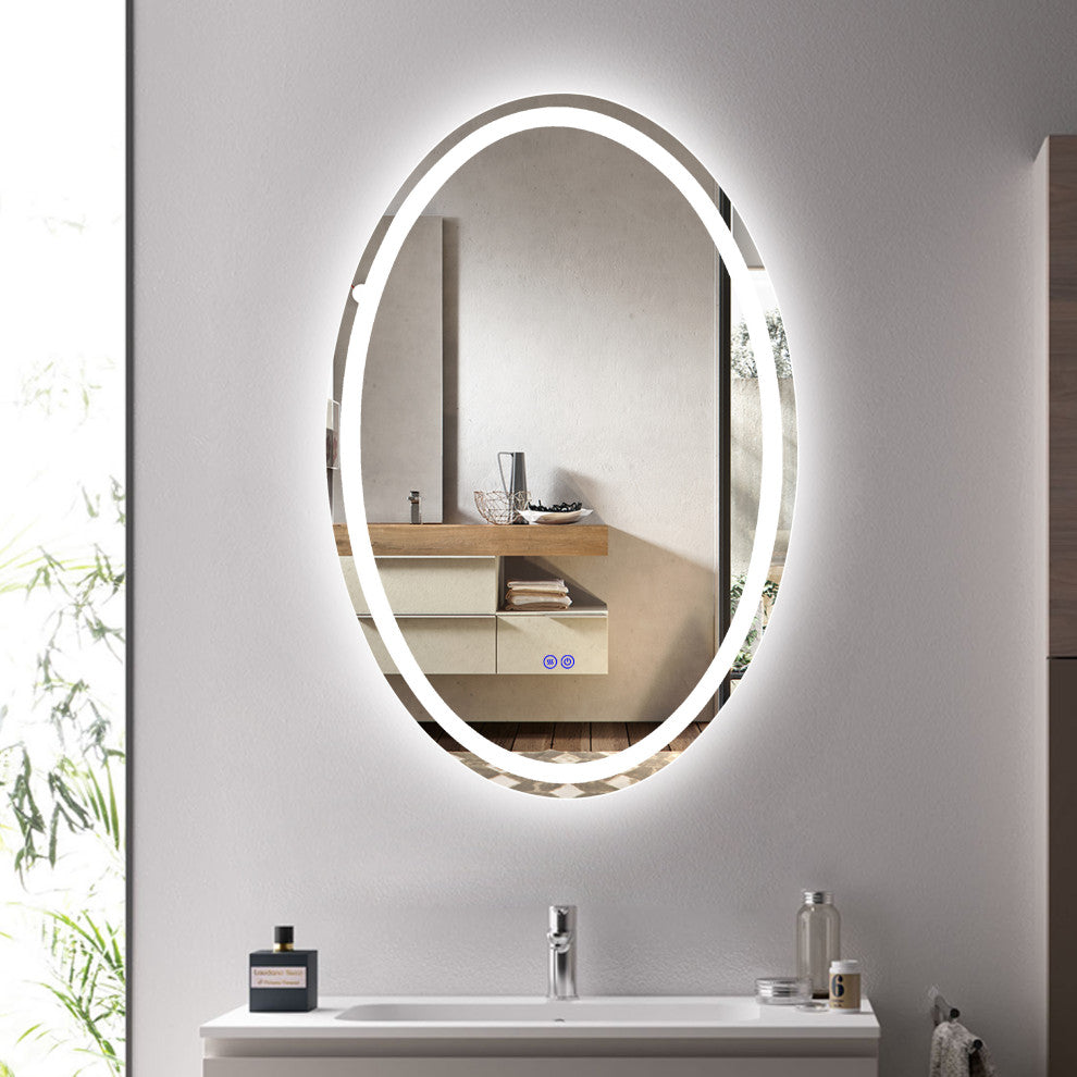 CHLOE Lighting LUMINOSITY Oval TouchScreen LED Mirror