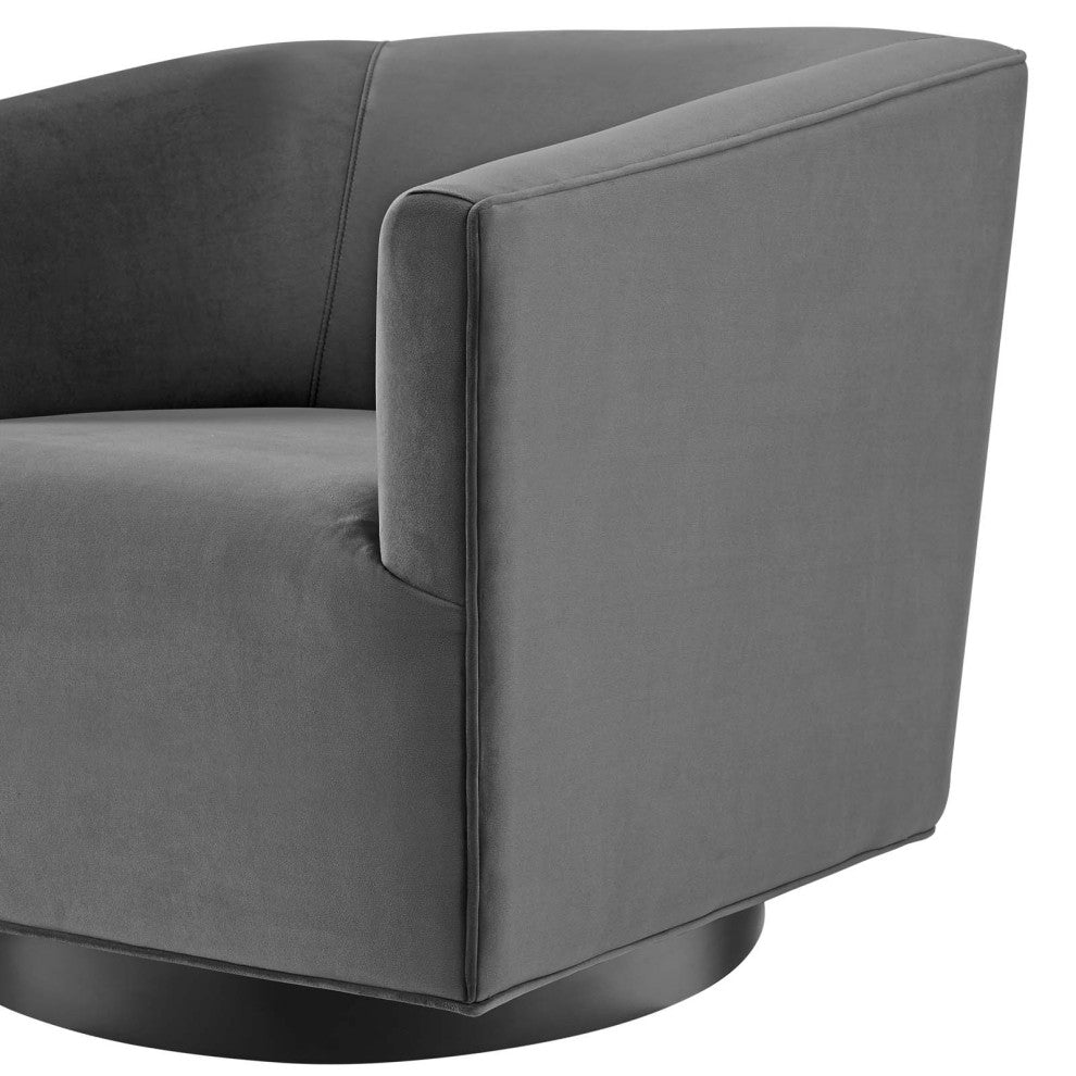 Accent Chair, Set of 2, Velvet, Gray, Modern, Living Lounge Hospitality