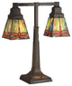 Meyda Lighting 48203 19.5"H Prairie Dragonfly 2 Arm Desk Lamp