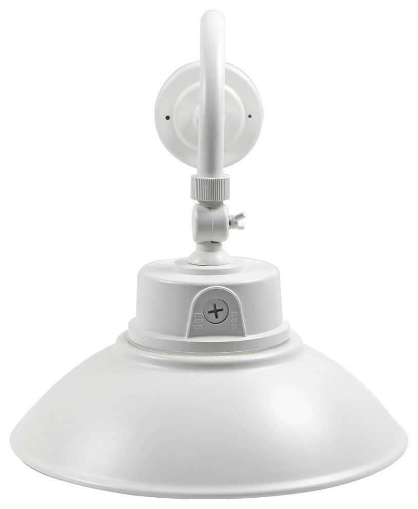 LED Gooseneck - 30 Watt/40 Watt/50 Watt - CCT Selectable 3K/4K/5K - White - 120