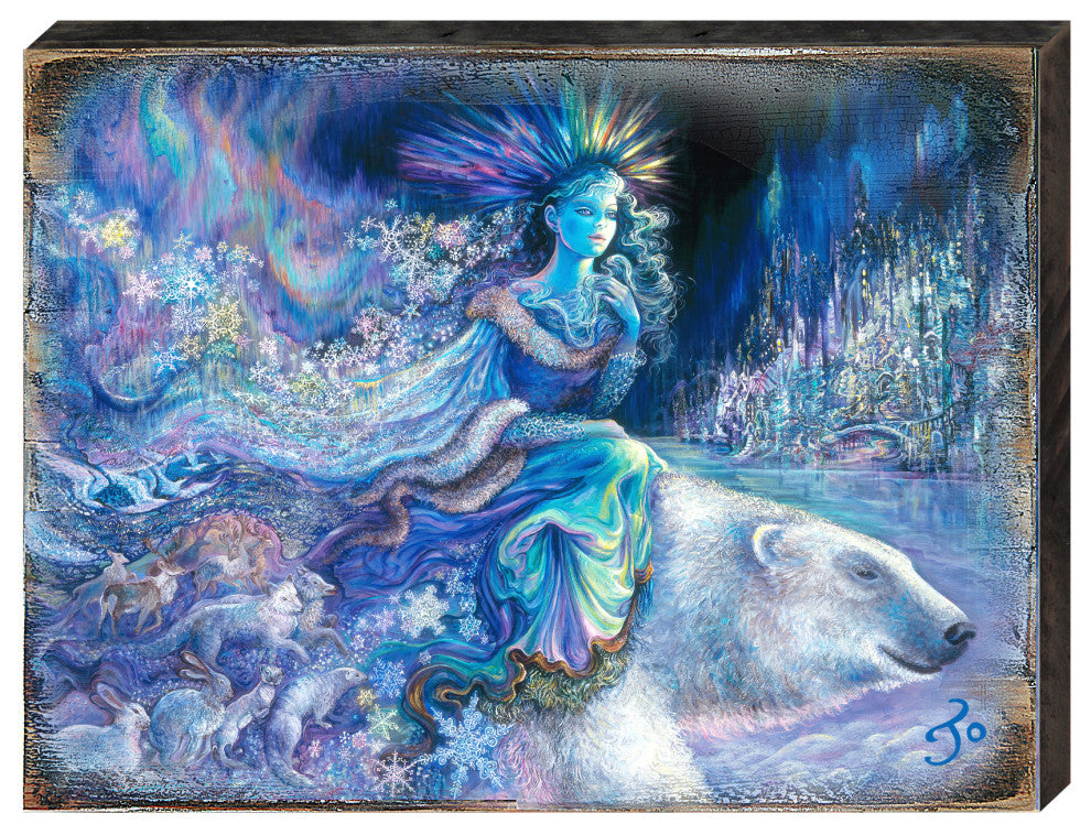Polar Princess Wall and Table Top Wooden Decor, 12x9