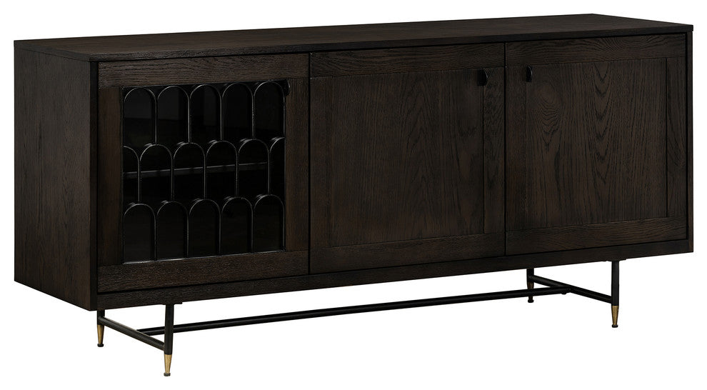 Gatsby Oak and Metal Buffet Cabinet