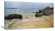 "Beautiful Sea View of Rocky Coast" Seashore Wall Art, 32"x16"