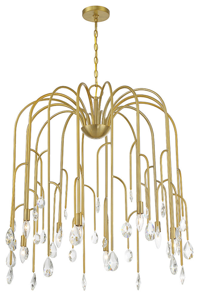 Anholt 8-Light Chandelier, Noble Brass