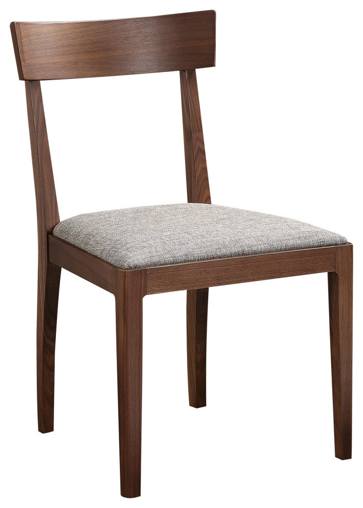 Scandinavian Leone Dining Chair Walnut M2 - Brown