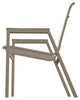 Bazza Sling Stackable Outdoor Dining Chair, Augustine Fennel/Beachwood