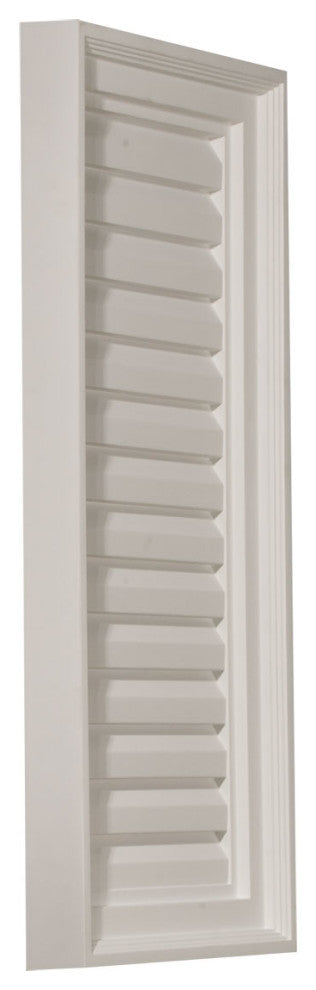 15"W x 30"H Vertical Gable Vent Louver, Decorative