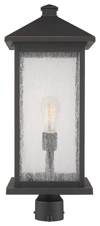 Z-Lite 1 Light Outdoor Post Mount Fixture, Oil Rubbed Bronze, 531PHBXLR-ORB