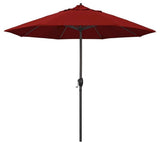 9' Casa Series Patio Umbrella With Sunbrella 2A Jockey Red Fabric