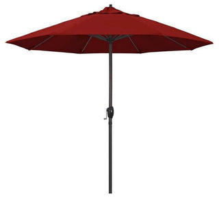 9' Casa Series Patio Umbrella With Sunbrella 2A Jockey Red Fabric