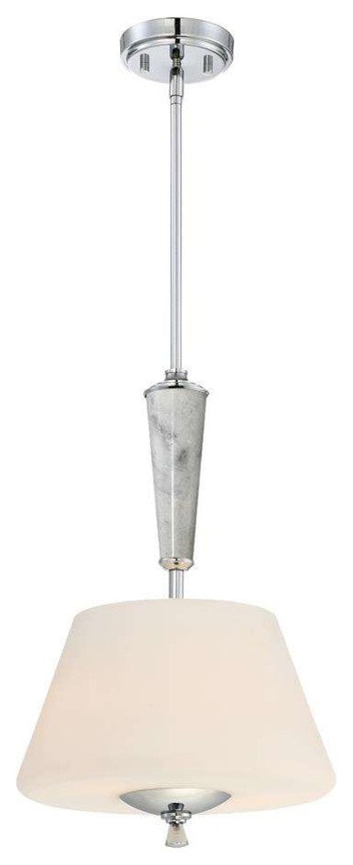 Lusso 2-Light Inverted Pendant, Chrome