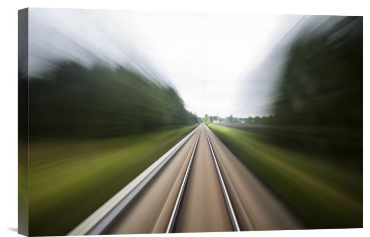 "Next Stop." Stretched Canvas Giclee by Marius Noreger, 18x12"