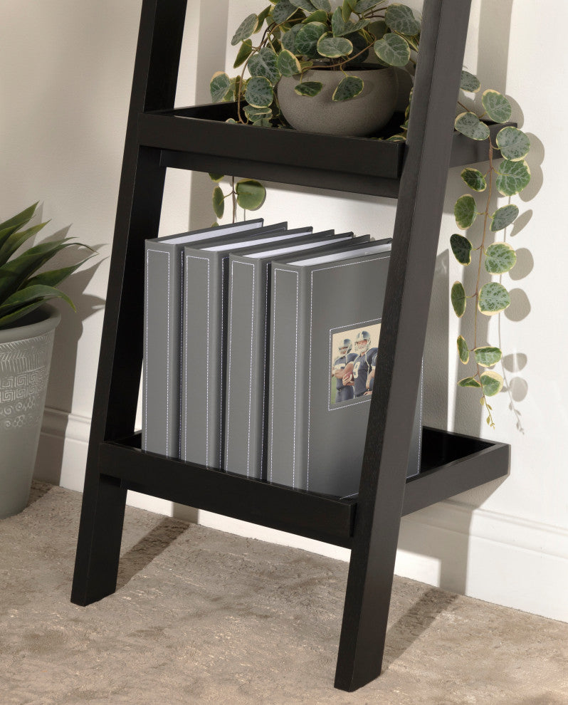 Debossed Faux Leather Photo Album Set, Gray 40 Photos