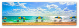 'Florida Beach Chairs Umbrellas' Canvas Art by Preston