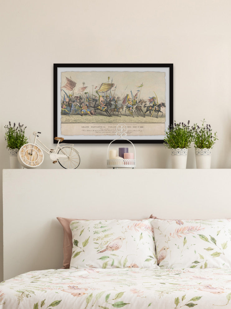 "The Great Battle" Framed Painting Print, 18x12