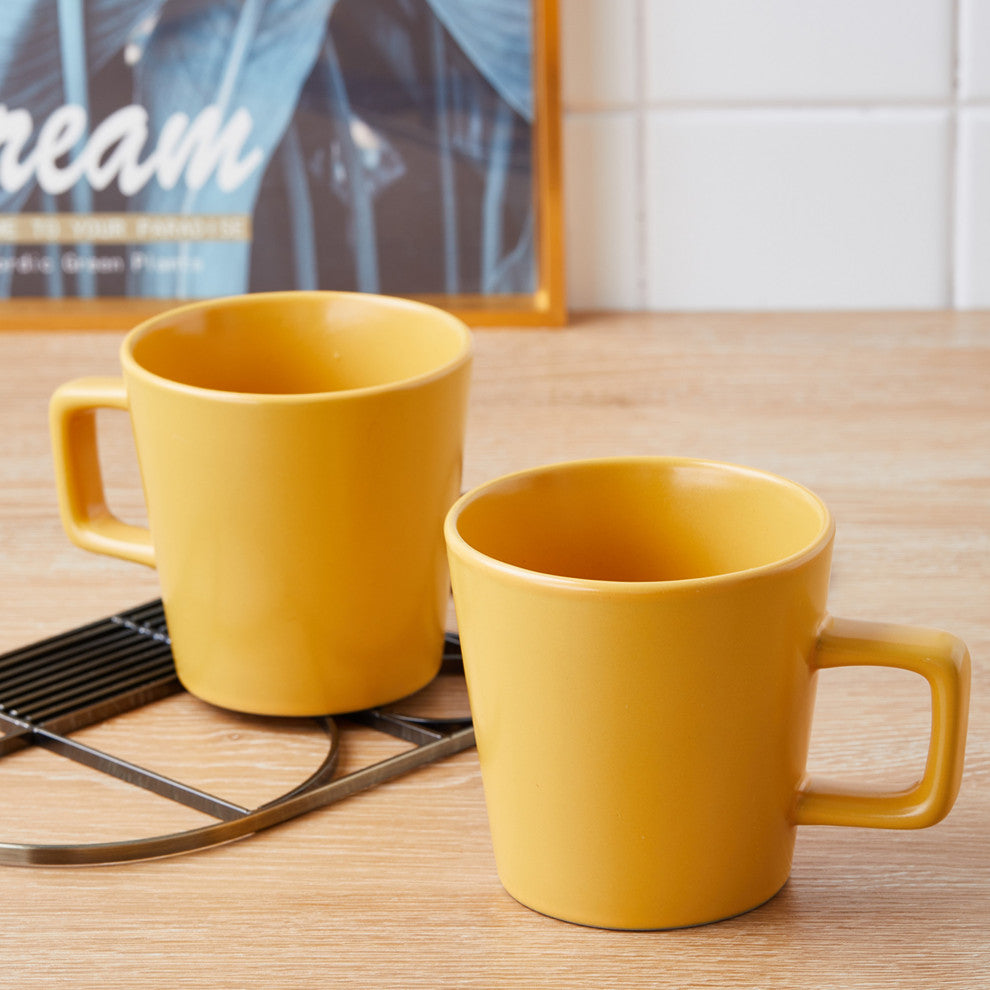 Stone Lain Cleo Stoneware 32 Piece Dinnerware Set, Yellow