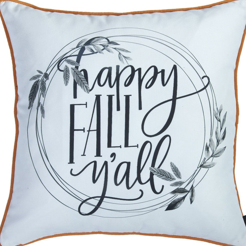 Set Of 4 18" Christmas Snowflakes Throw Pillow Cover In Blue, Orange, White