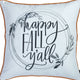 Set Of 4 18" Christmas Snowflakes Throw Pillow Cover In Blue, Orange, White