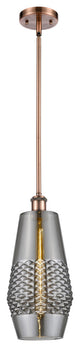 Innovations 516-1S-AC-G683-7-LED 1-Light Mini Pendant, Antique Copper